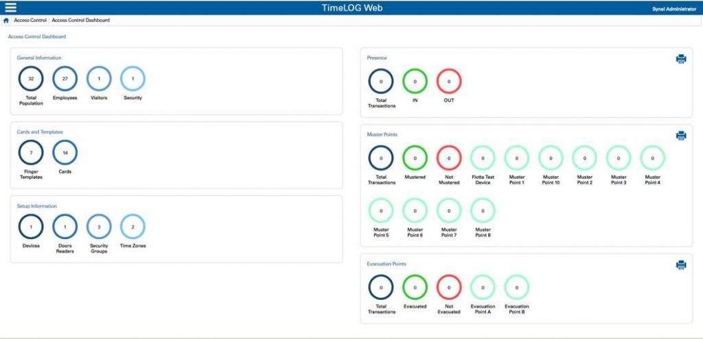 NEW MUSTER EVACUATION FEATURE