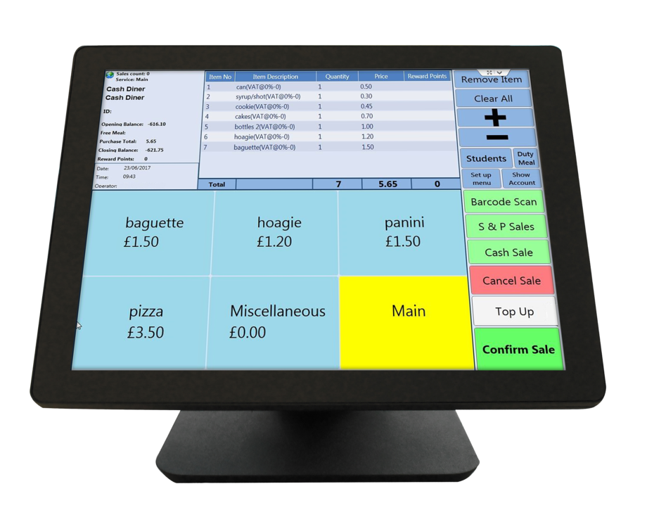 pay school meals dashboard