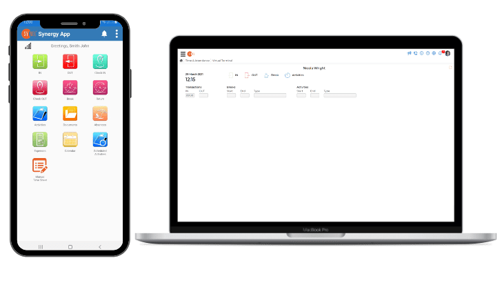 Synergy Mobile App & Virtual Clocking