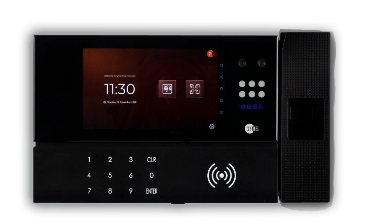 facial recognition and fingerprint recognition system interface