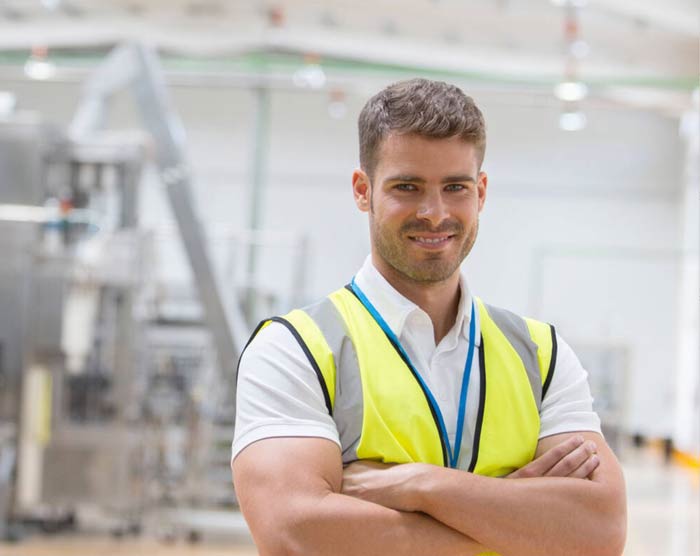 employee using the Synergy Connect